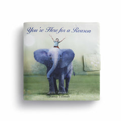 DEMDACO You're Here For A Reason Elephant Plush Soft Book Toy