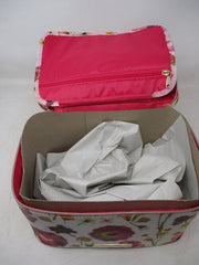 Tartan + Twine Deluxe Train Case – White Floral