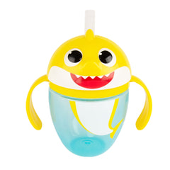 Pinkfong Baby Shark Straw Sippy Cup with Handles, 7 oz