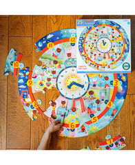 eeBoo Around The Clock Puzzle | Time-Telling Jigsaw for Kids
