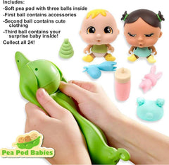 Pea Pod Babies Giant Playset – 2 Mystery Mini Dolls Included