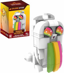 Basic Fun Exploding Kittens Rainbow Ralphing Cat Buildable Figure – 145 Pieces