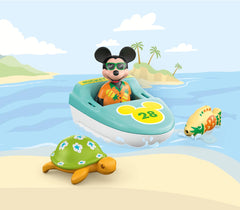 PLAYMOBIL 1.2.3 Disney Mickey Boat Tour Playset for Ages 12M+