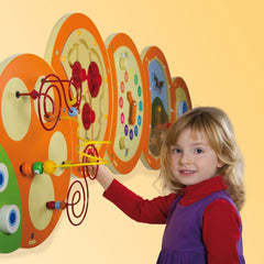 Hape Beleduc Caterpillar Clock Wall Panel – Kids Time Learning Toy
