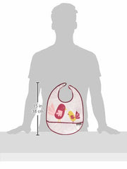 JJ Cole Pink Chickadee 3-Pack Baby Bib Set