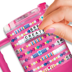 Shimmer 'n Sparkle ABC Bead Bracelet Making Set with 20oz Tumbler