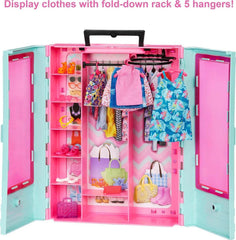 Barbie Closet Playset with 3 Outfits & Styling Accessories