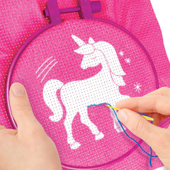 Cra-Z-Art Shimmer 'n Sparkle Unicorn DIY Embroidery Kit