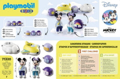 PLAYMOBIL 1.2.3 Disney Mickey & Minnie Cloud Ride Toddler Playset
