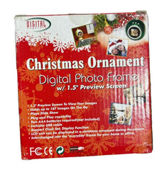 Digital Concepts Christmas Ornament Digital Photo Frame – 1.5" Screen