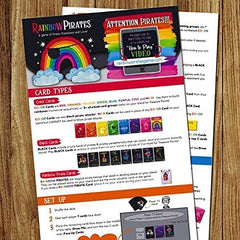 Goliath Rainbow Pirates Card Game - Rummy-Style Party Game for 2-5 Players, Ages 7+