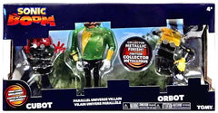 TOMY Sonic 3" Figure Diorama – Parallel Universe Villain, Cubot & Orbot