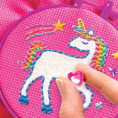 Cra-Z-Art Shimmer 'n Sparkle Unicorn DIY Embroidery Kit