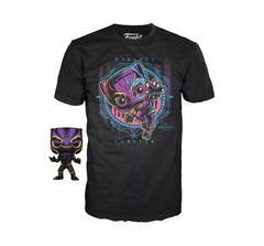 Funko POP! Marvel Blacklight Black Panther POP & Tee XL