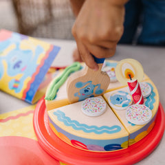 Melissa & Doug Blue's Clues Wooden Birthday Party Play Set