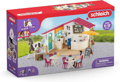 Schleich Horse Club Rider Café 97-Piece Playset with Horse & Figures