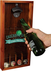 Meridian Point Wooden Cascading Caps Party Game | Bottle Opening Fun