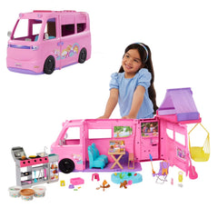 Barbie Dream Camper Playset with Roof Tent & 60+ Accessories