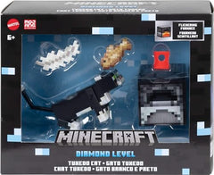 Mattel Minecraft Diamond Level Tuxedo Cat Action Figure