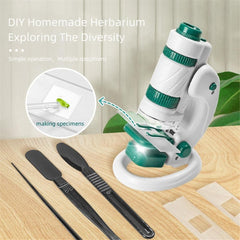 HunSon Portable Microscope Set – 60–180x Zoom for Kids & Explorers