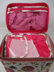 Tartan + Twine Deluxe Train Case – White Floral