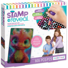 Make It Real Glow Dragon Stamp To Reveal DIY Dot Art Poster