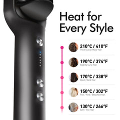 Bglam Ionic Hair Straightener Brush with 6 Heat Settings