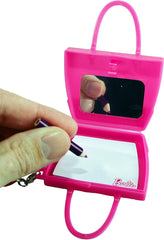 World's Coolest Barbie Tote Bag Keychain with Mirror & Notepad
