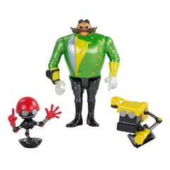 TOMY Sonic 3" Figure Diorama – Parallel Universe Villain, Cubot & Orbot