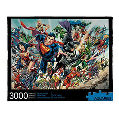 Aquarius DC Comics Cast 3000-Piece Jigsaw Puzzle – 32x45 In.