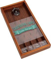 Meridian Point Wooden Cascading Caps Party Game | Bottle Opening Fun