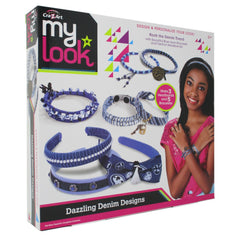 Cra-Z-Art My Look Dazzling Denim Design Bracelet & Headband Kit