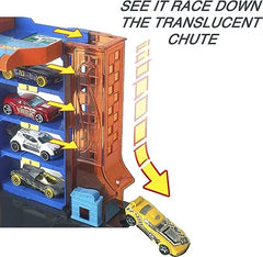 Hot Wheels City Downtown Car Park Playset with Working Lift & Exit Chute