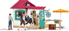 Schleich Horse Club Rider Café 97-Piece Playset with Horse & Figures