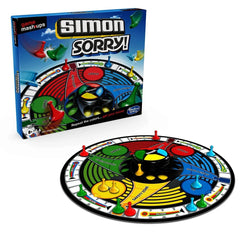 Hasbro Game Mashups Simon Sorry! Electronic Family Board Game