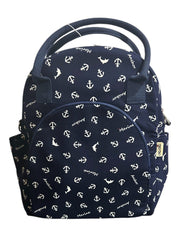 Women's 3-Piece Travel Bag Set – Navy Blue Anchor Print