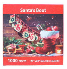 Puzzle Works Santa's Boot 1000-Piece Jigsaw Puzzle | 27" x 20"