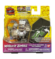 Bandai World of Zombies 2-Pack 2.5-Inch Figures Zrench Chef & Secret