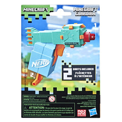 Nerf MicroShots Minecraft Guardian Mini Blaster with 2 Elite Darts