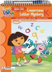 Dora the Explorer Lowercase Letter Mystery Write-On Wipe-Off Workbook