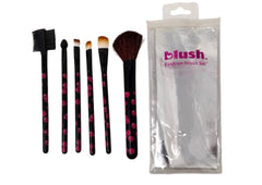 Cherry Blush Fashion Makeup Brush Set – Travel-Ready Collection