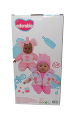 Adorable 13-Inch AA Baby Doll in Pink Lamb Outfit & Hat