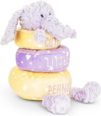 DEMDACO Cute Little Peanut Elephant Stackable Rings Plush