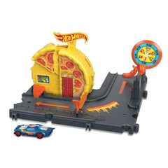Hot Wheels City Speedy Pizza Pick-Up Playset with 1 Car