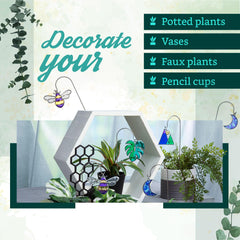 Craft Crush Plant Charms Kit – DIY Suncatcher Stakes, Makes 4