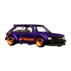 Hot Wheels Car Culture Circuit Legends Vehicles for 3 Kids Years Old & Up, 81 Toyota Starlet Kp61, Premium Collection of Car Culture 1:64 Scale Vehicles