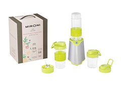 Personal Smoothie Blender 2-in-1 Single Serve Blender, Mini Bullet Blender 500W With 20 Ounce Tritan Sports Bottle and Grinder Cup for Juices, Shakes, Smoothies and More (Mironi)