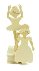 MasterPieces Works of Ahhh Musical Dancers Wood Paint Kit, Set of 2