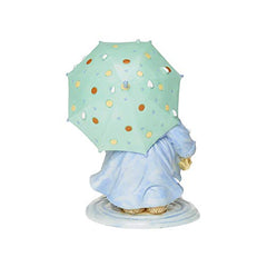 Roman Cherished Teddies, Jeanne Spring Showers Figure, 4" H, Resin and Wollastonite, Durable, Collectible Decoration, Decorative, Home Decor