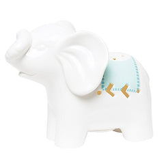 C.R. Gibson Porcelain Elephant LED Night Light for Newborns, Babies, and Nurseries, 5.5" x 4.5" x 2.75"